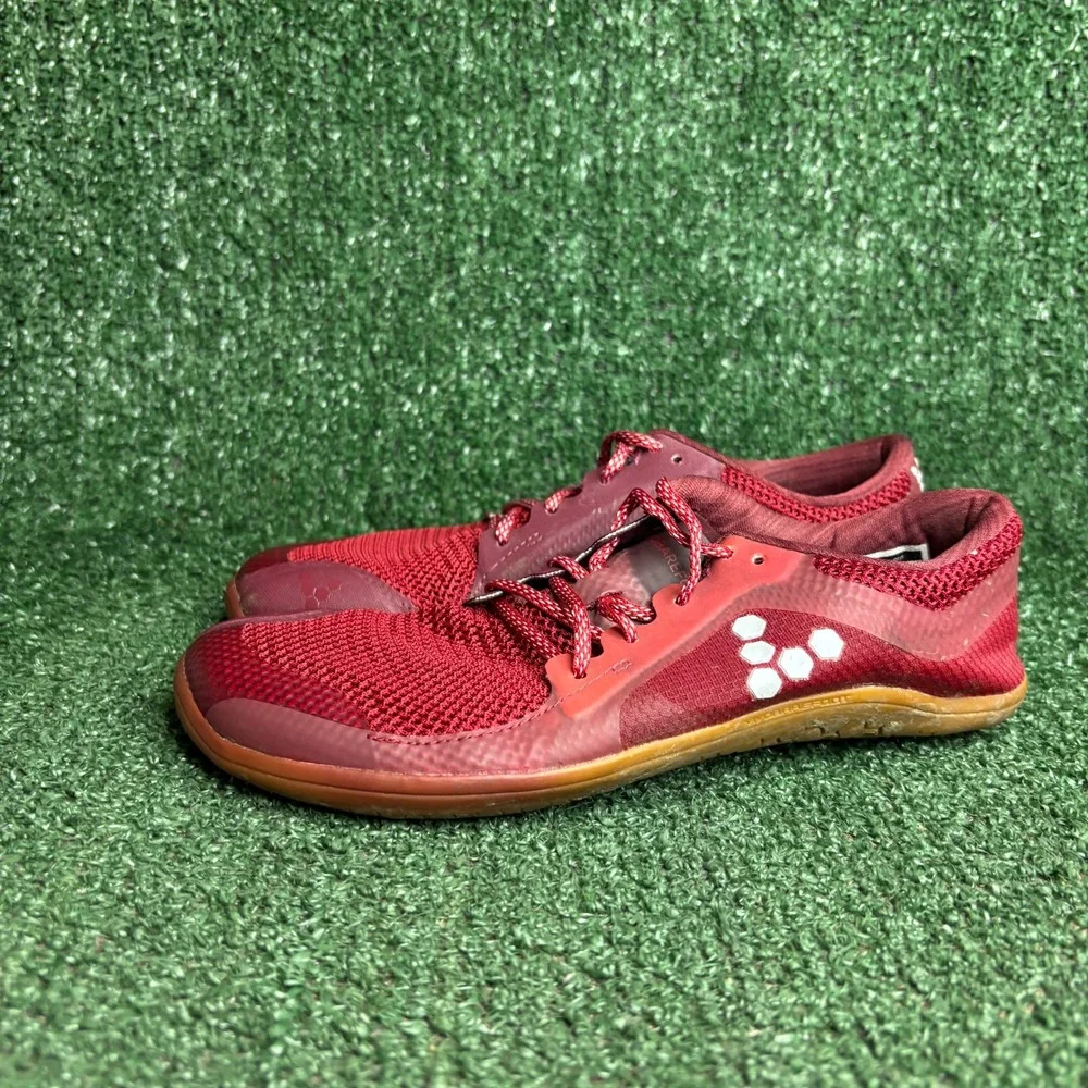 Vivobarefoot Primus Lite Minimalist Mesh Running Sneakers Red Junior Size 4/35J
